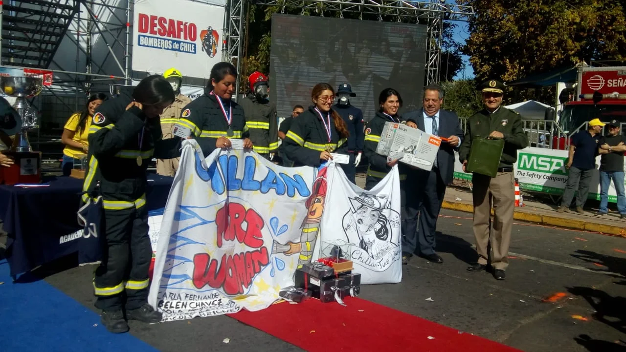 Bomberas de Chillán ganan competencia Nacional desafío bomberos de Chile y representarán a Chile en competencia internacional oba 2019 a realizarse en el mes de agosto en Panamá