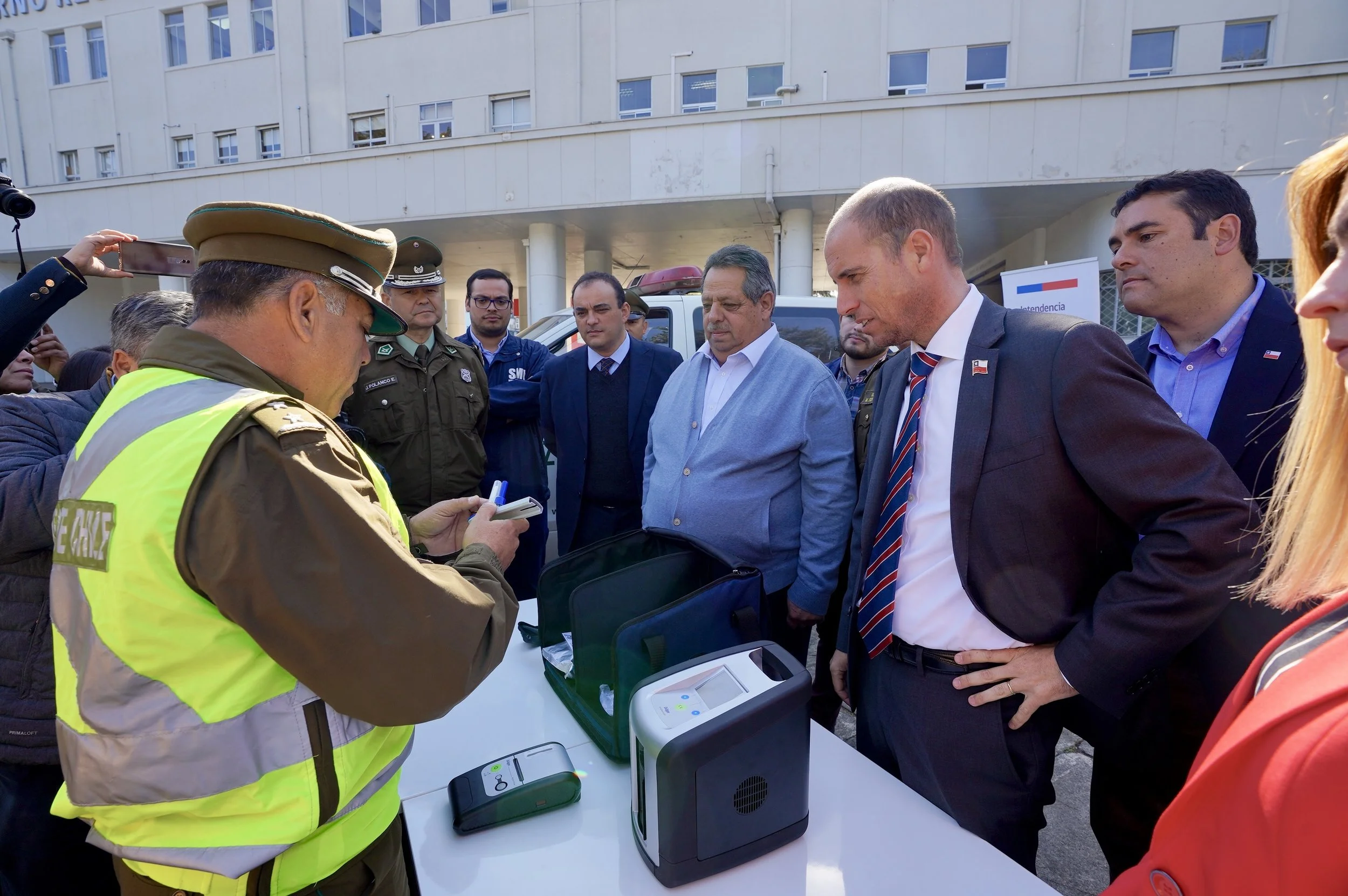 AUTORIDADES PRESENTAN EN ÑUBLE EL NARCOTEST Y ANUNCIAN OPERATIVOS PREVENTIVOS A CONDUCTORES
