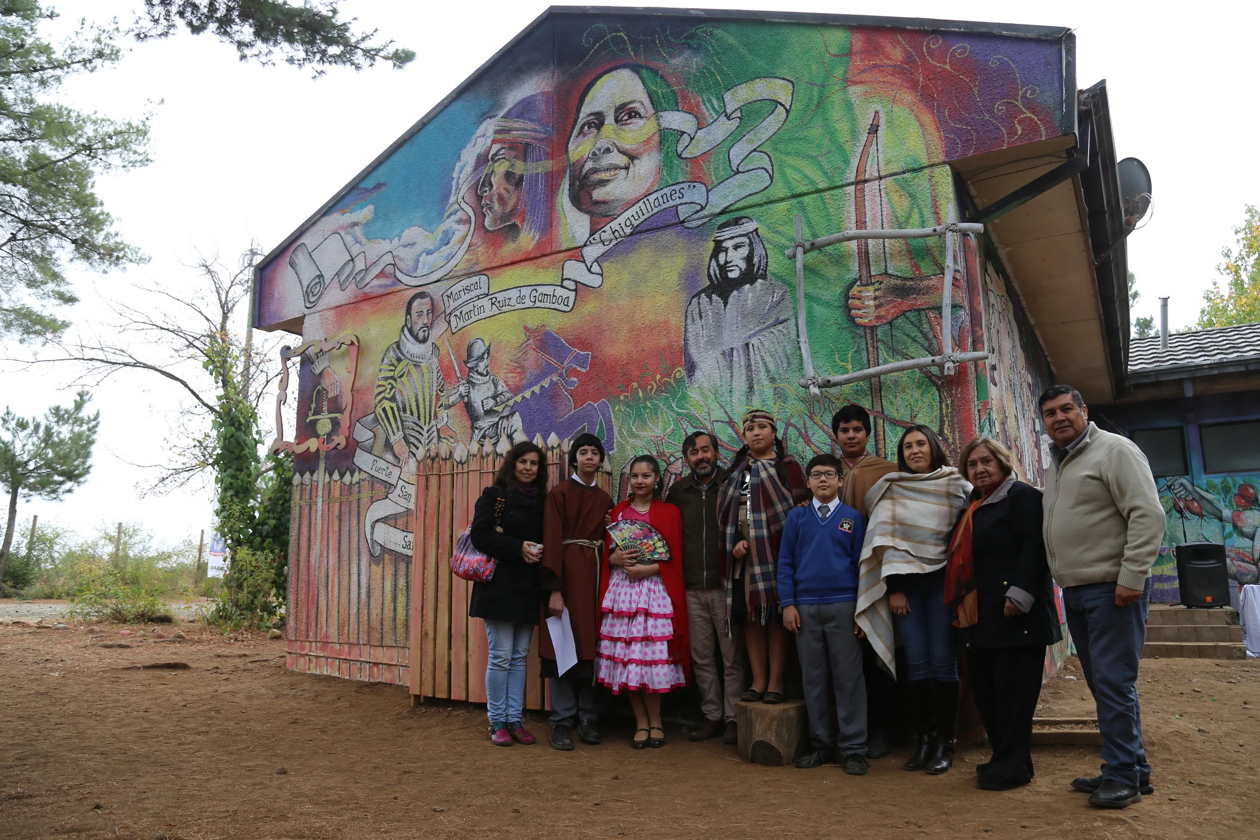 Inauguran murales con historia en escuela rural de Chillán Viejo