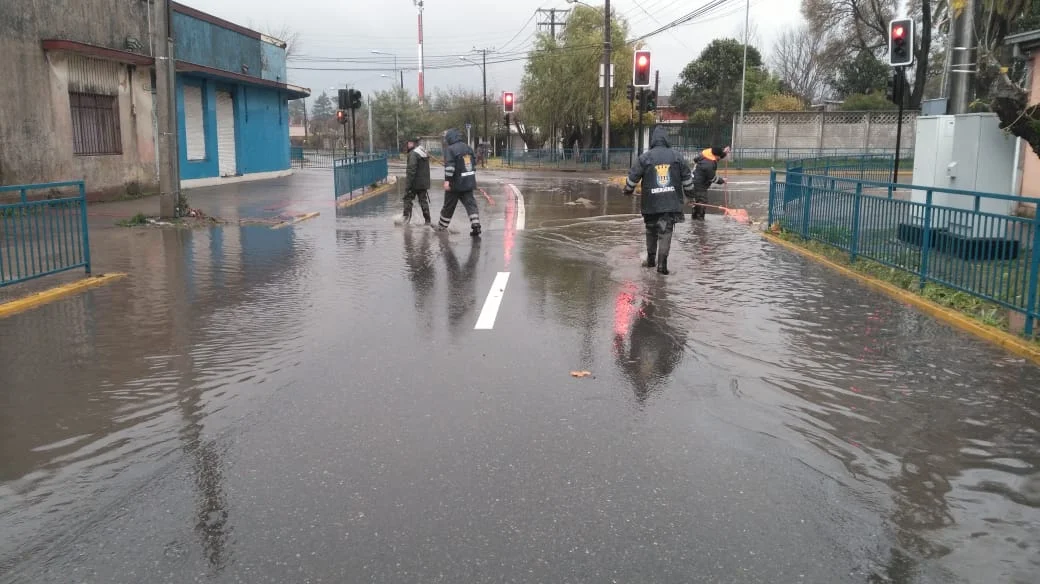 Solo efectos menores causa frente mal tiempo en la comuna