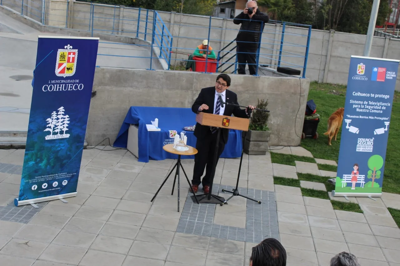 En Coihueco inauguraron 19 cámaras de televigilancia de alta tecnología, por un monto de 38 millones de pesos, entregados por la Subsecretaría de Prevención del Delito.