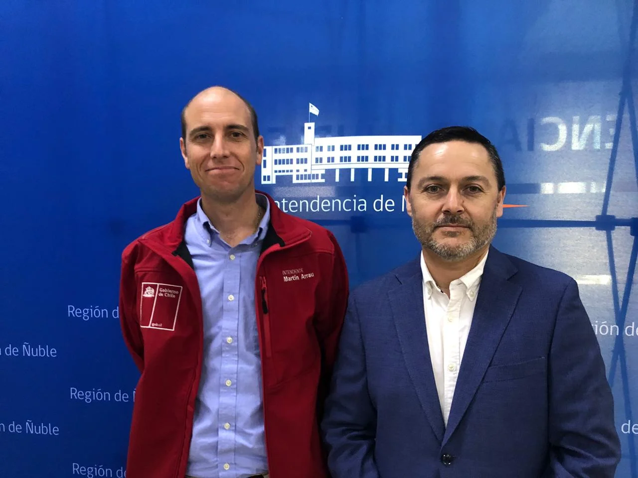 INTENDENTE ARRAU PRESENTA AL NUEVO DIRECTOR REGIONAL DEL INE