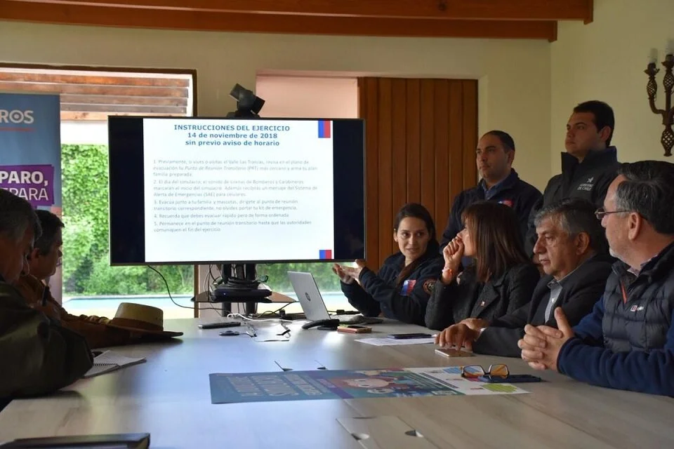 Onemi Ñuble Realizó Ejercicio de Emergencia Simulando Comité de Operaciones.-  