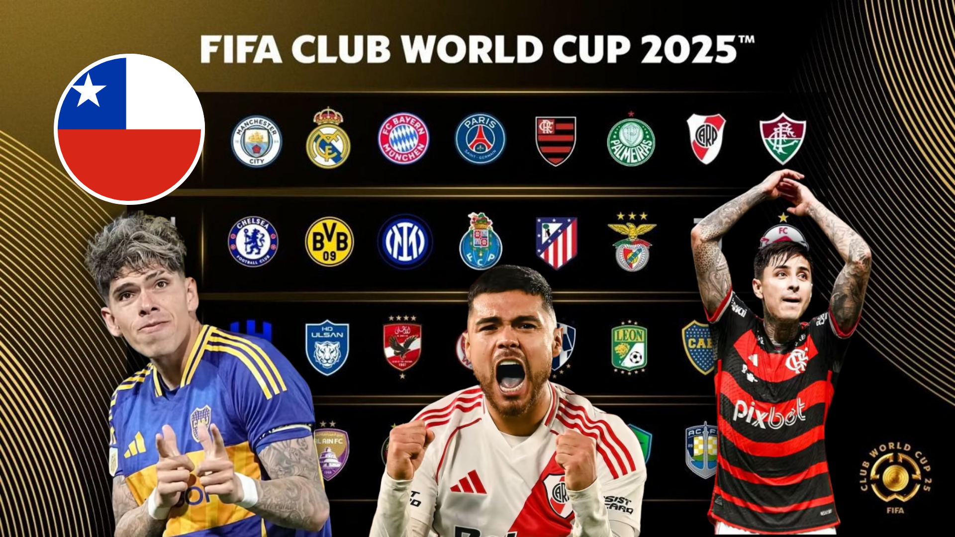 Mundial de Clubes 2025: los 6 futbolistas chilenos que estarán presentes en el torneo en Estados Unidos
