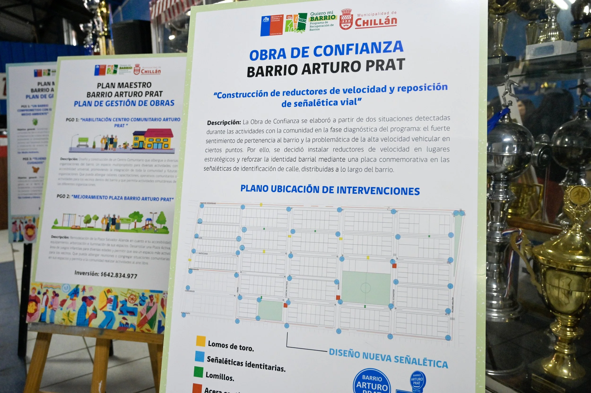 MINVU y Municipalidad de Chillán anuncian construcción de centro comunitario y remodelación de plaza en Barrio Arturo Prat