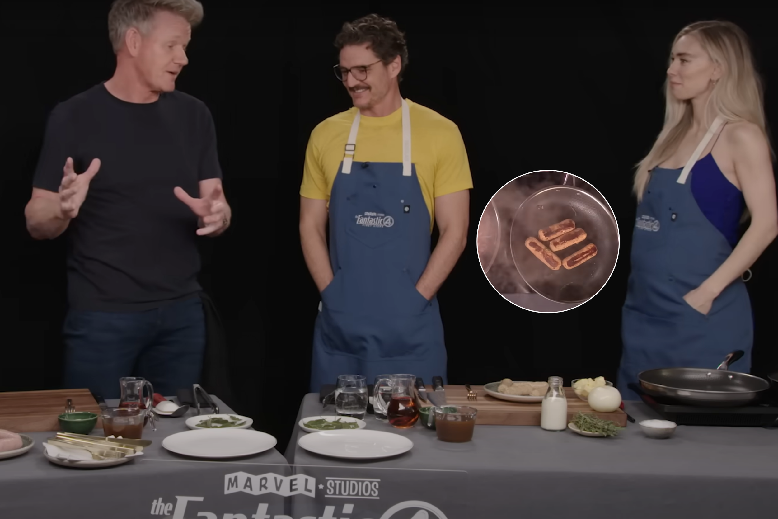 Pedro Pascal y Gordon Ramsay destacan la Longaniza de Chillán en promoción de "Los 4 Fantásticos"