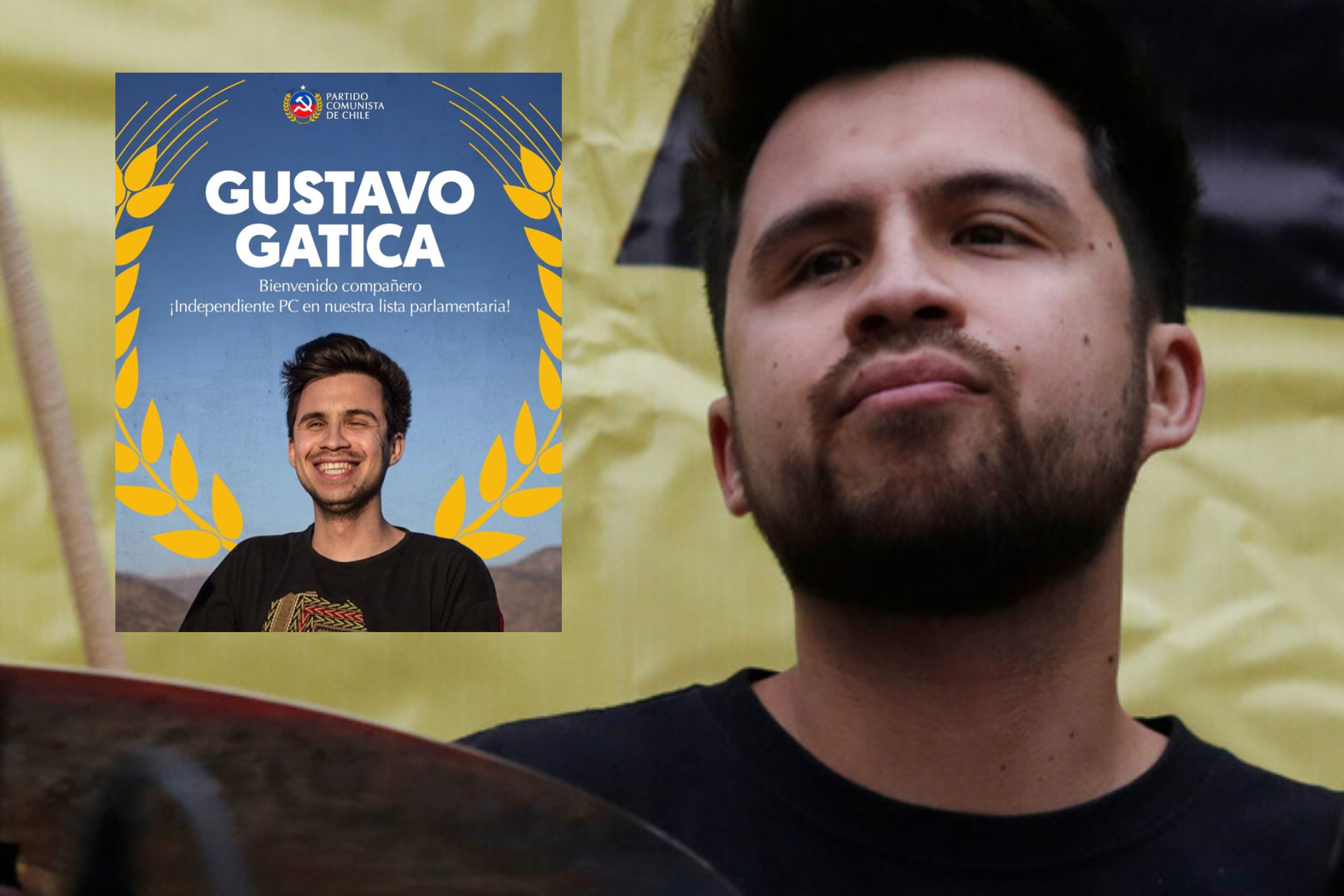 Gustavo Gatica se une a la lista parlamentaria del PC como candidato a diputado por el Distrito 8