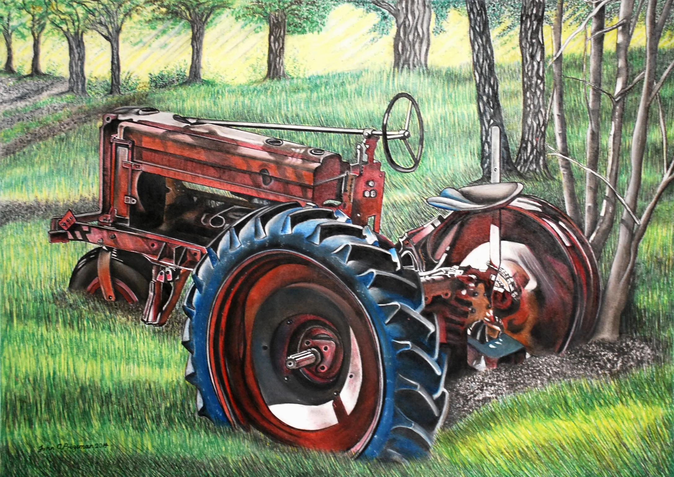 Pastel On Paper 30" x 24"