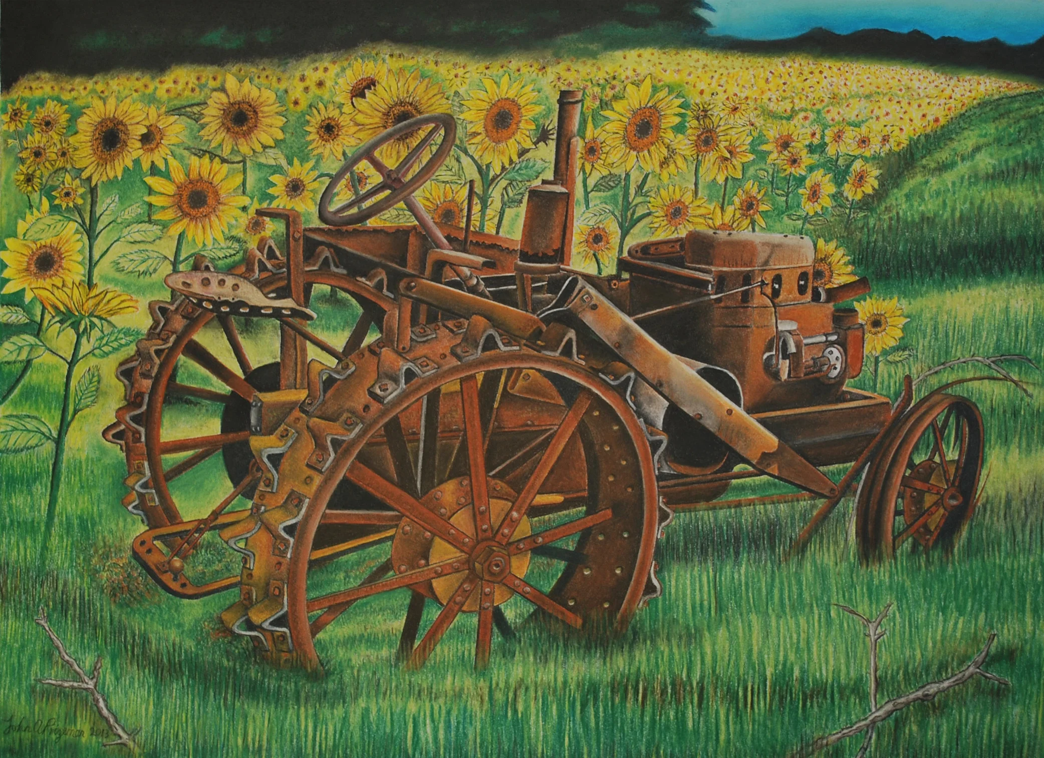 Pastel On Paper 30" x 24"