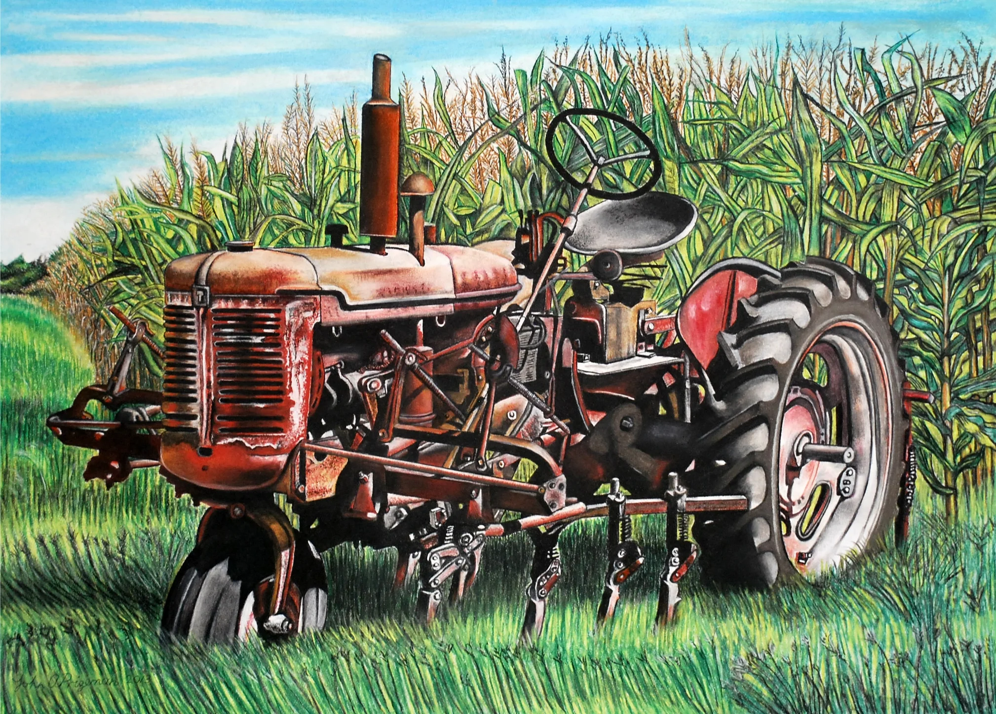 Pastel On Paper 30" x 24"