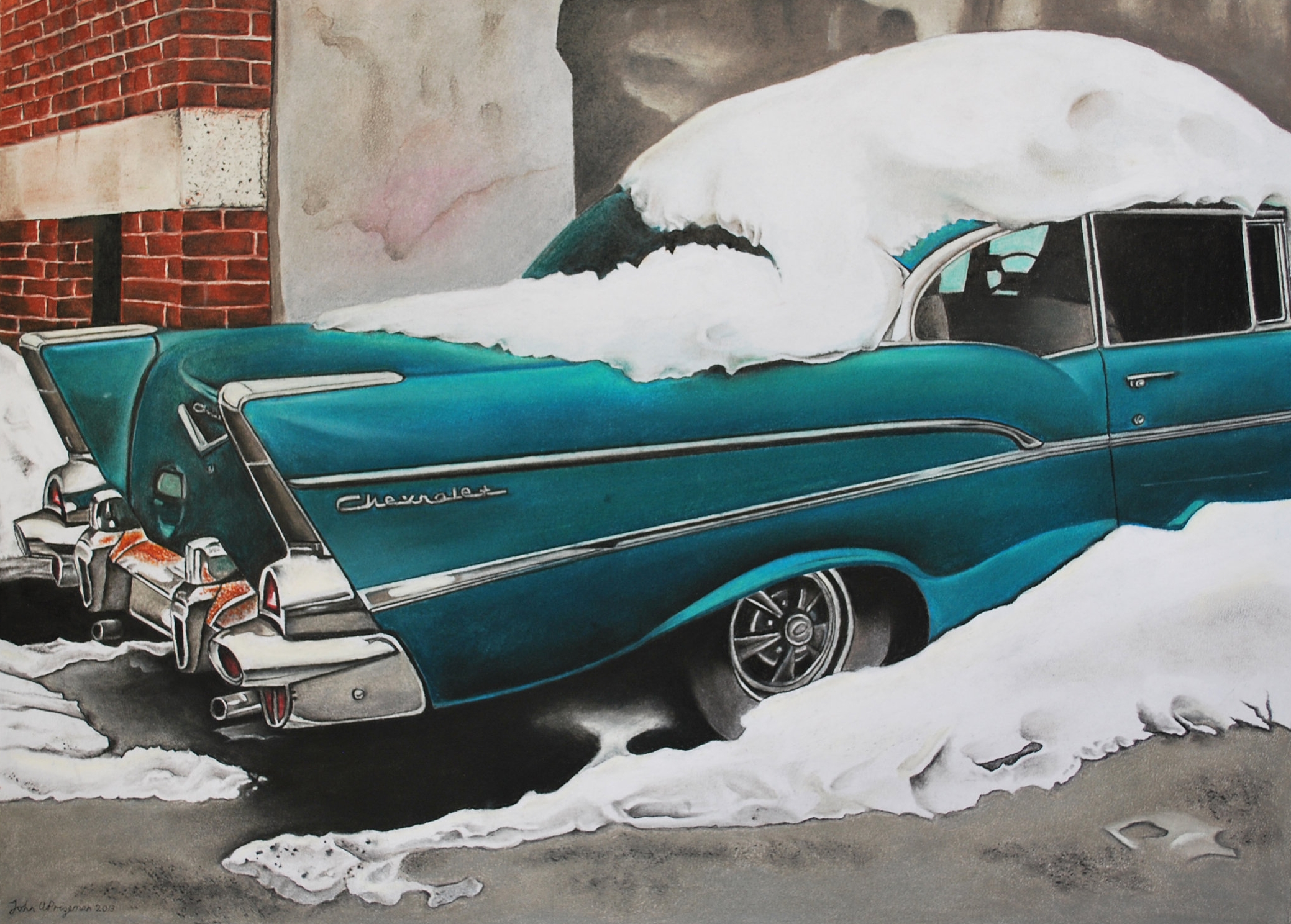 Pastel On Paper 30" x 24"