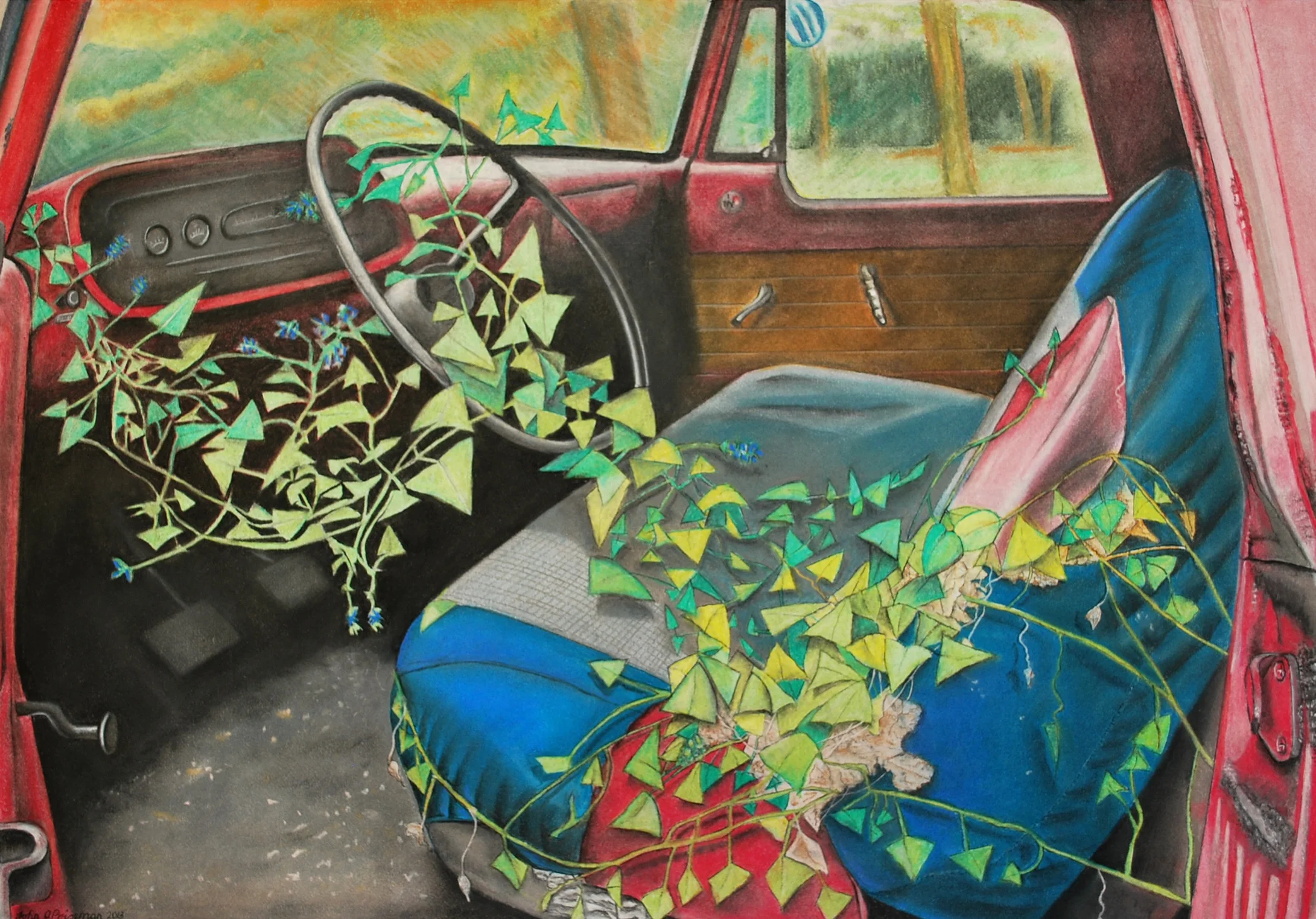 Pastel On Paper 30" x 24"