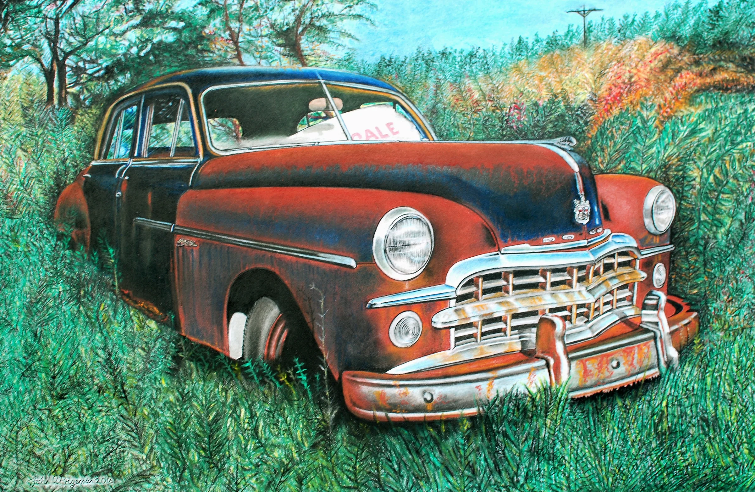 Pastel On Paper 30" x 24"