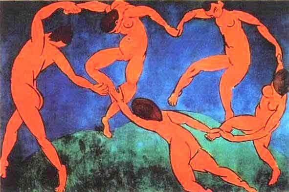 Henri Matisse (1910) Dance. Oil on canvas. The Hermitage, St. Petersburg