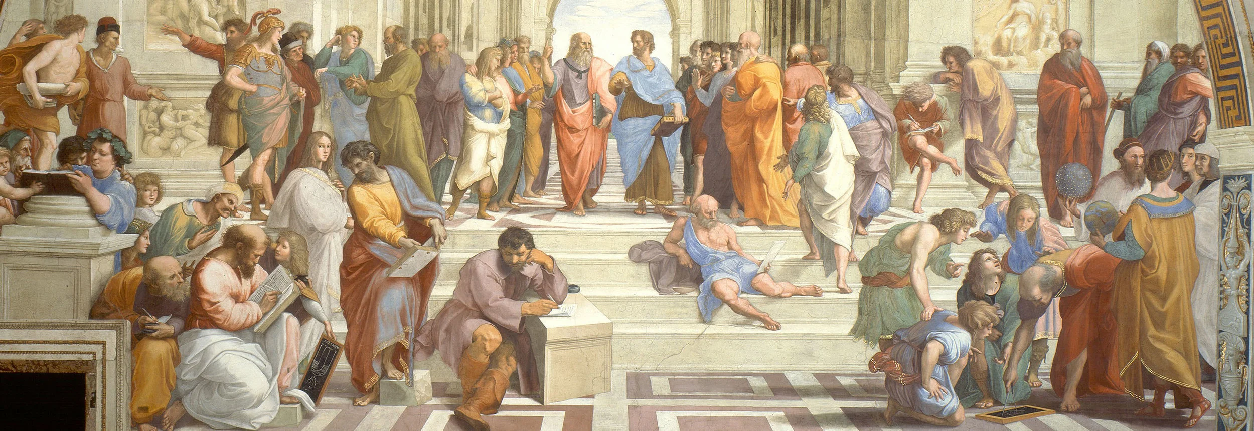 Raphael (1509-11) School of Athens (detail) Fresco. Apostolic Palace, Vatican City