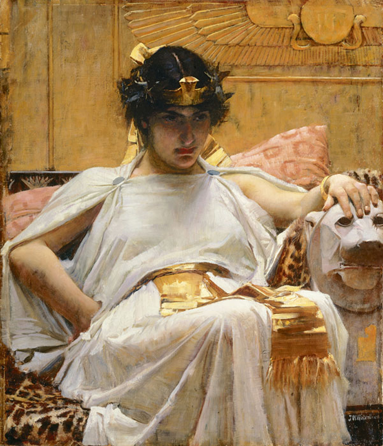 John William Waterhouse (1888) Cleopatra. Oil on canvas. Private collection
