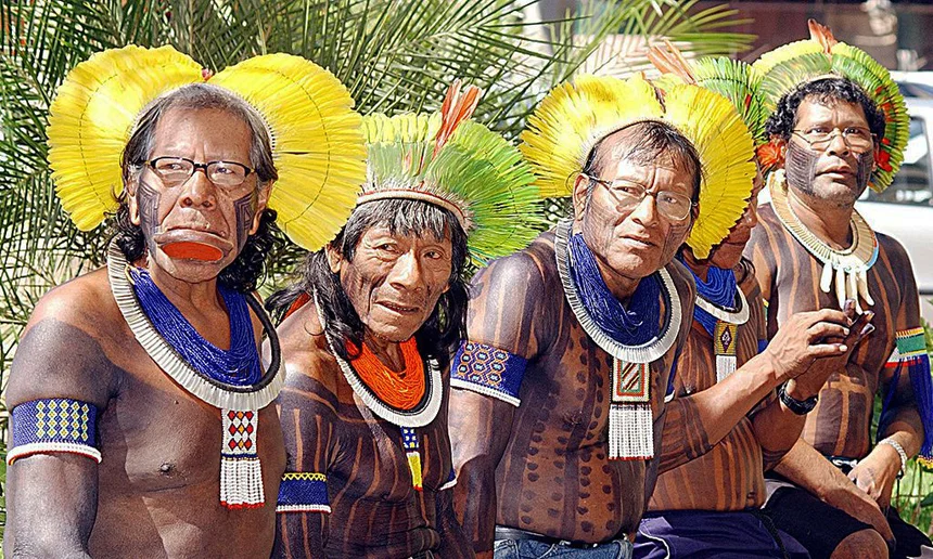 Kayapo Chiefs from Amazonia. Photo source: Valter Campanato, Agência Brasil