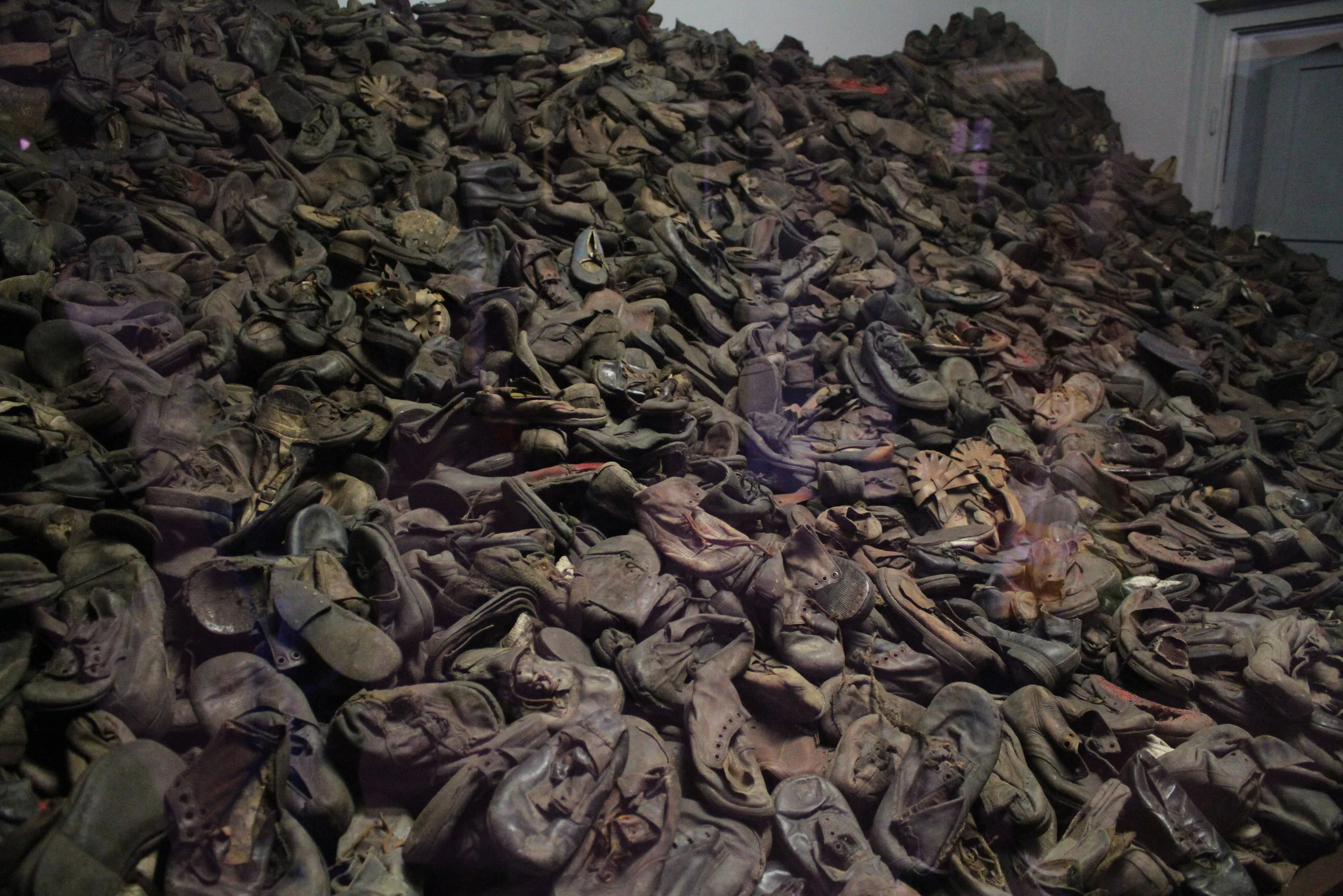 Shoes from people murdered at Auschwitz.