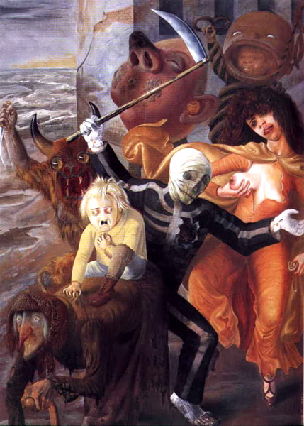 Otto Dix (1933) The Seven Deadly Sins . Oil/Egg Tempera on Wood. Staatliche Kunsthalle, Karlsruhe, Germany