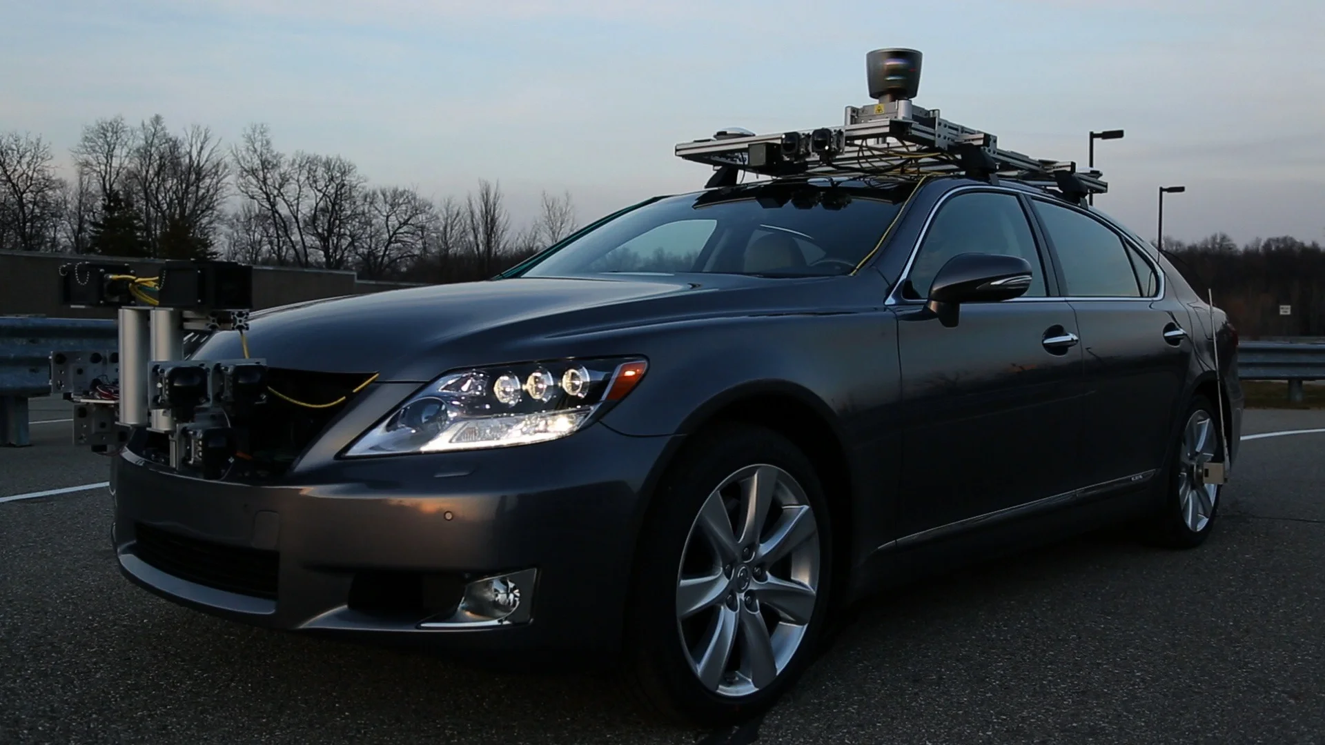 Self driving Lexus experimental prototype
