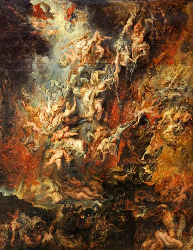Peter Paul Rubens (c. 1629) Fall of the Damned. Oil on canvas. Alte Pinakothek, Munich.