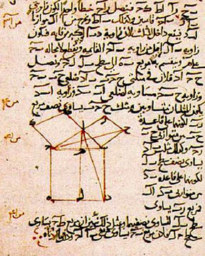 Euclid's proof of the Pythagorean theorem was rendered into Arabic in AD 1258 by the Persian mathematician al-Tusi.