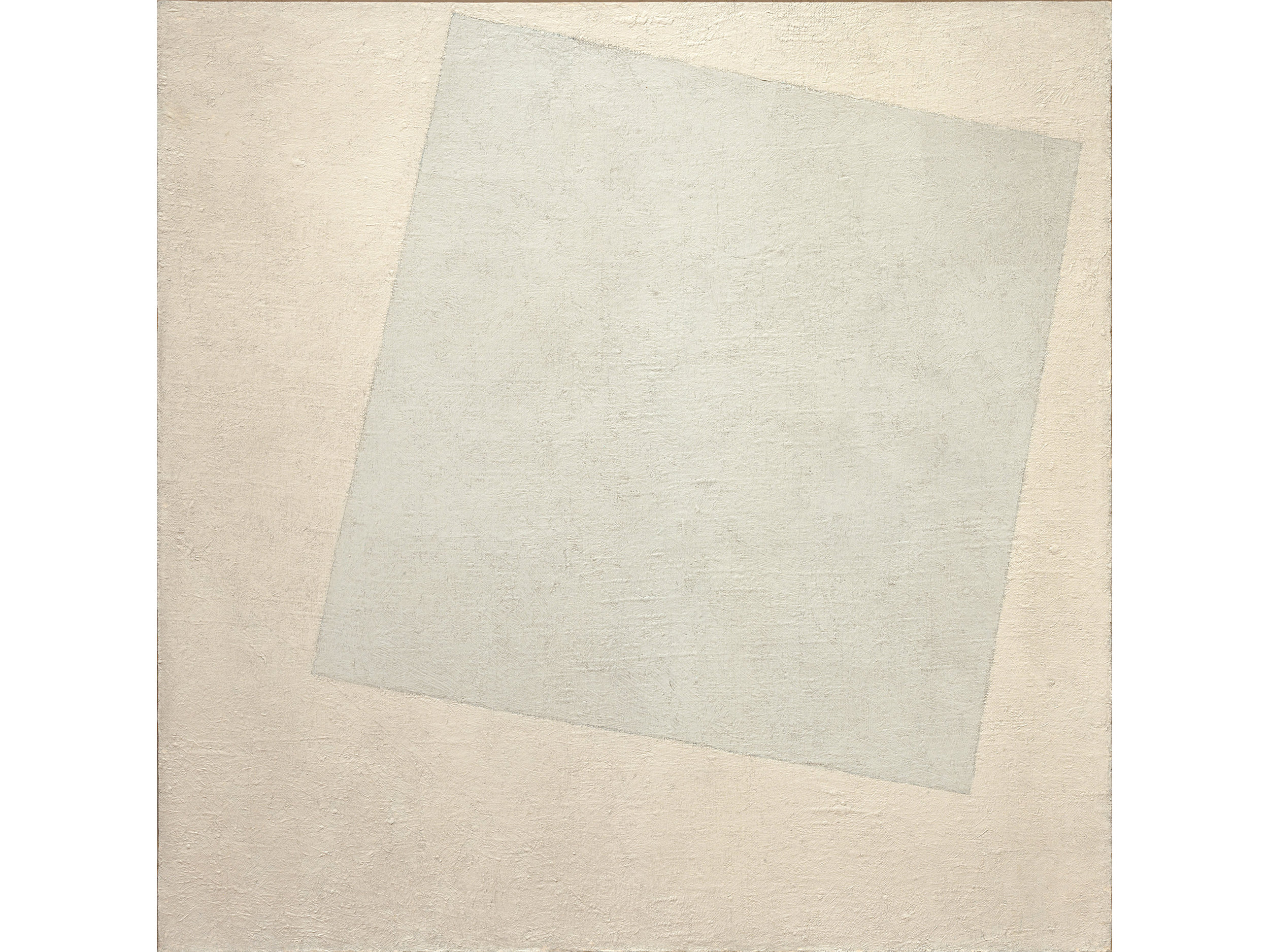 Kazimir Malevich (1918) Suprematist Composition: White on white.