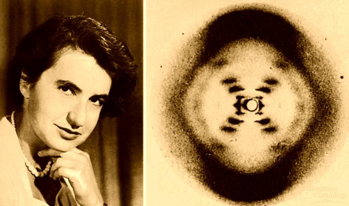 Rosalind Franklin with DNA image 51