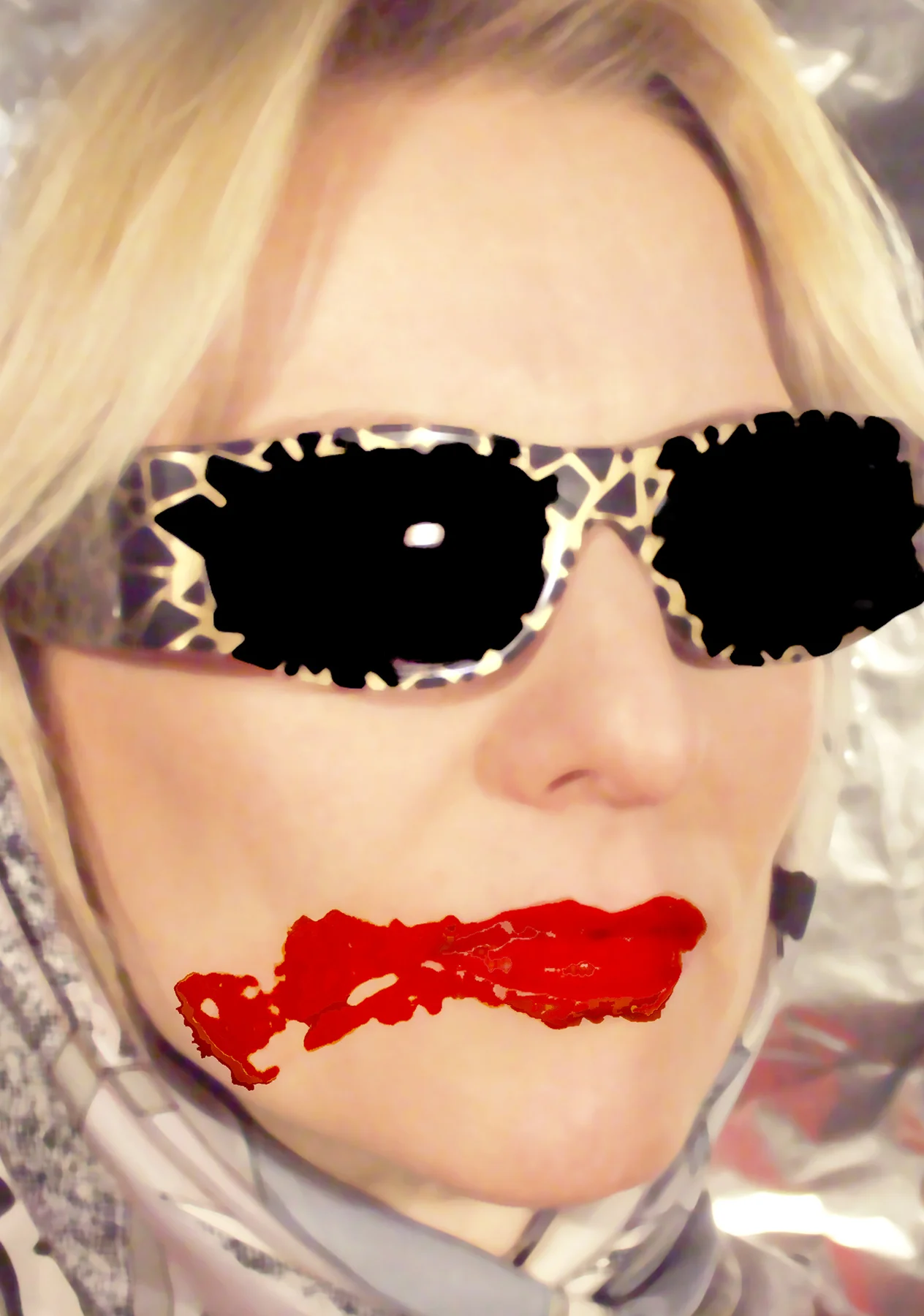 SMEARED LIPSTICK