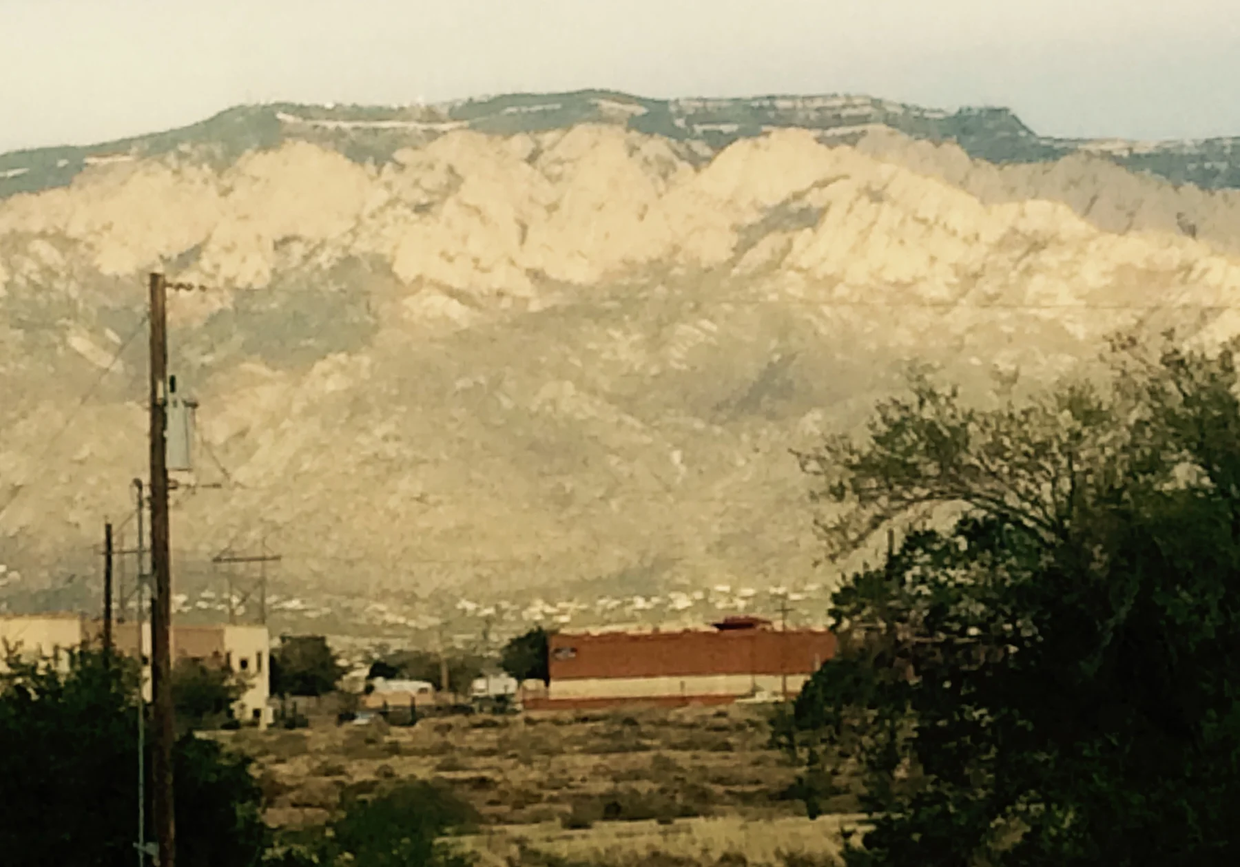 TOWN AND MOUNTAIN
