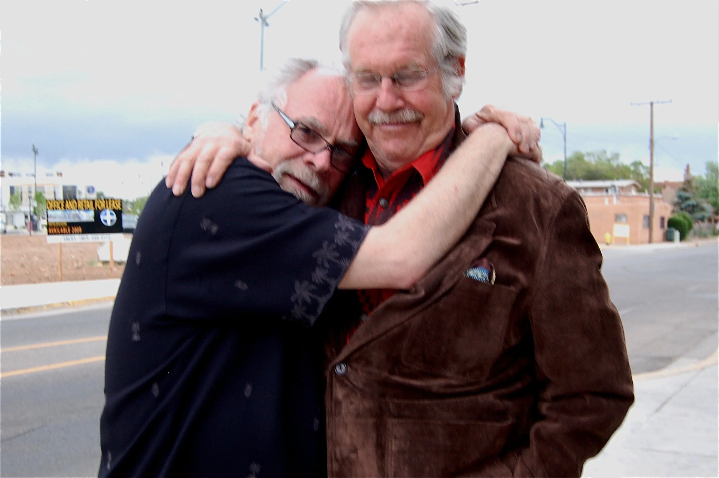 With artist Sam Scott