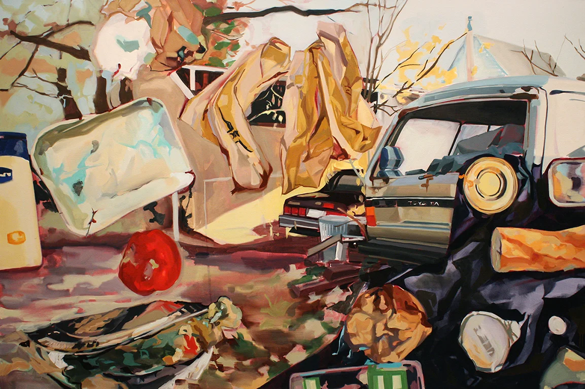Seep, oil on canvas, 48" x 72", 2010.