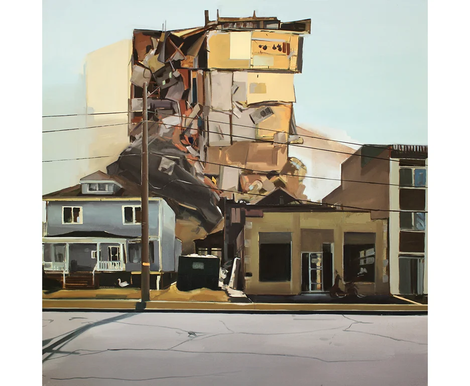 Work In Progress, Oil on Canvas, 42" x42", 2013.