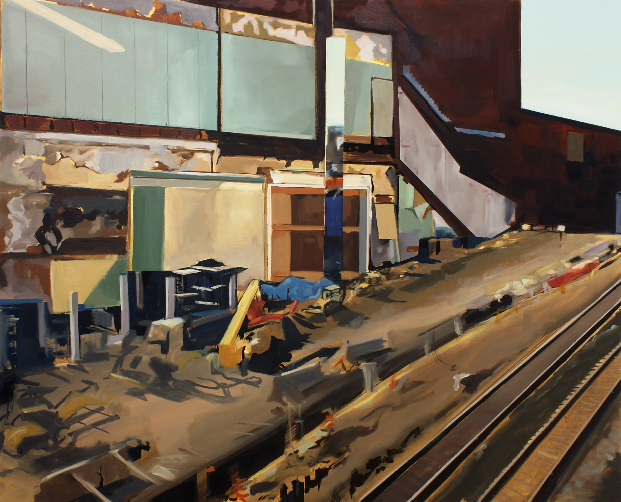 Fissures , oil on canvas, 38x48", 2016.