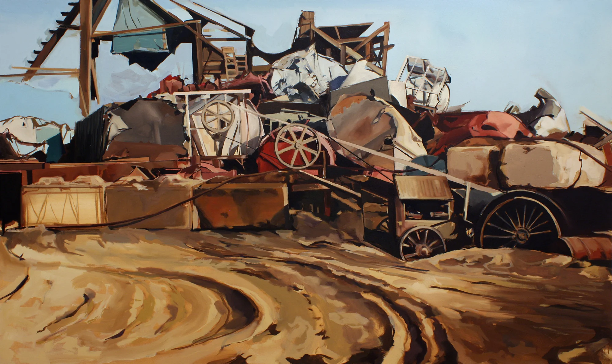 Progress , oil on canvas, 36" X 60", 2014