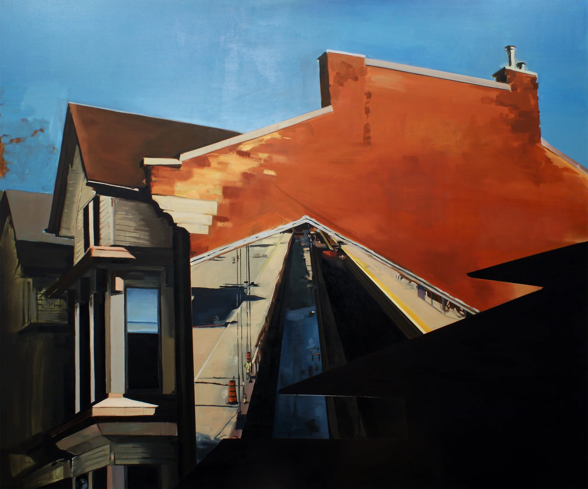 Ghost House , oil on canvas, 60" X 72", 2016.