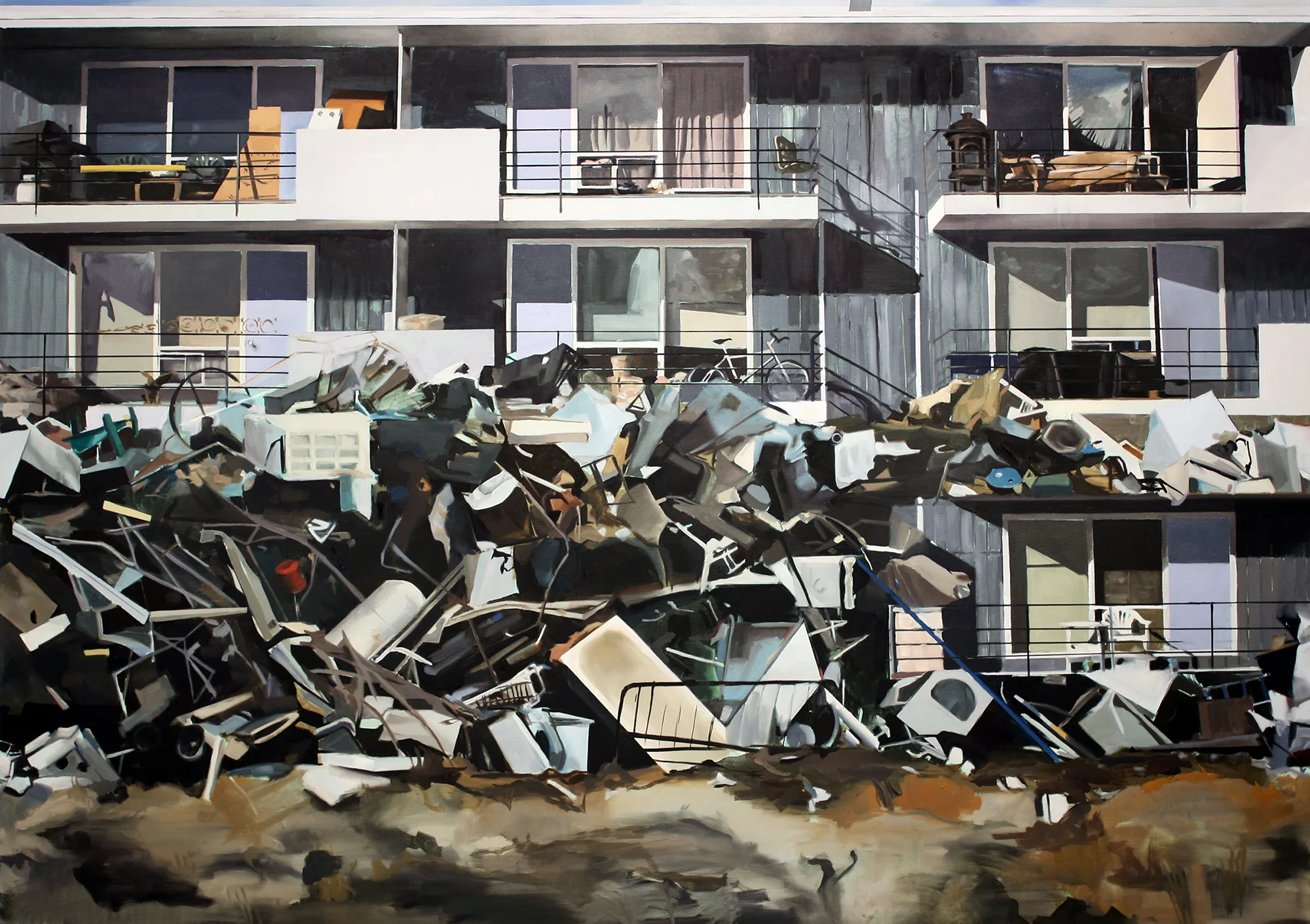 The Inventory Of Dreams , Oil On Canvas, 60"X84", 2014.