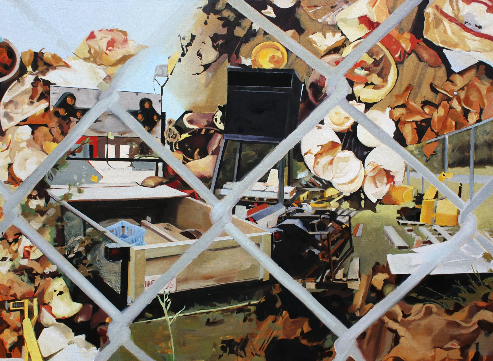 Beautiful Losers , Oil On Canvas, 30"X40", 2014.