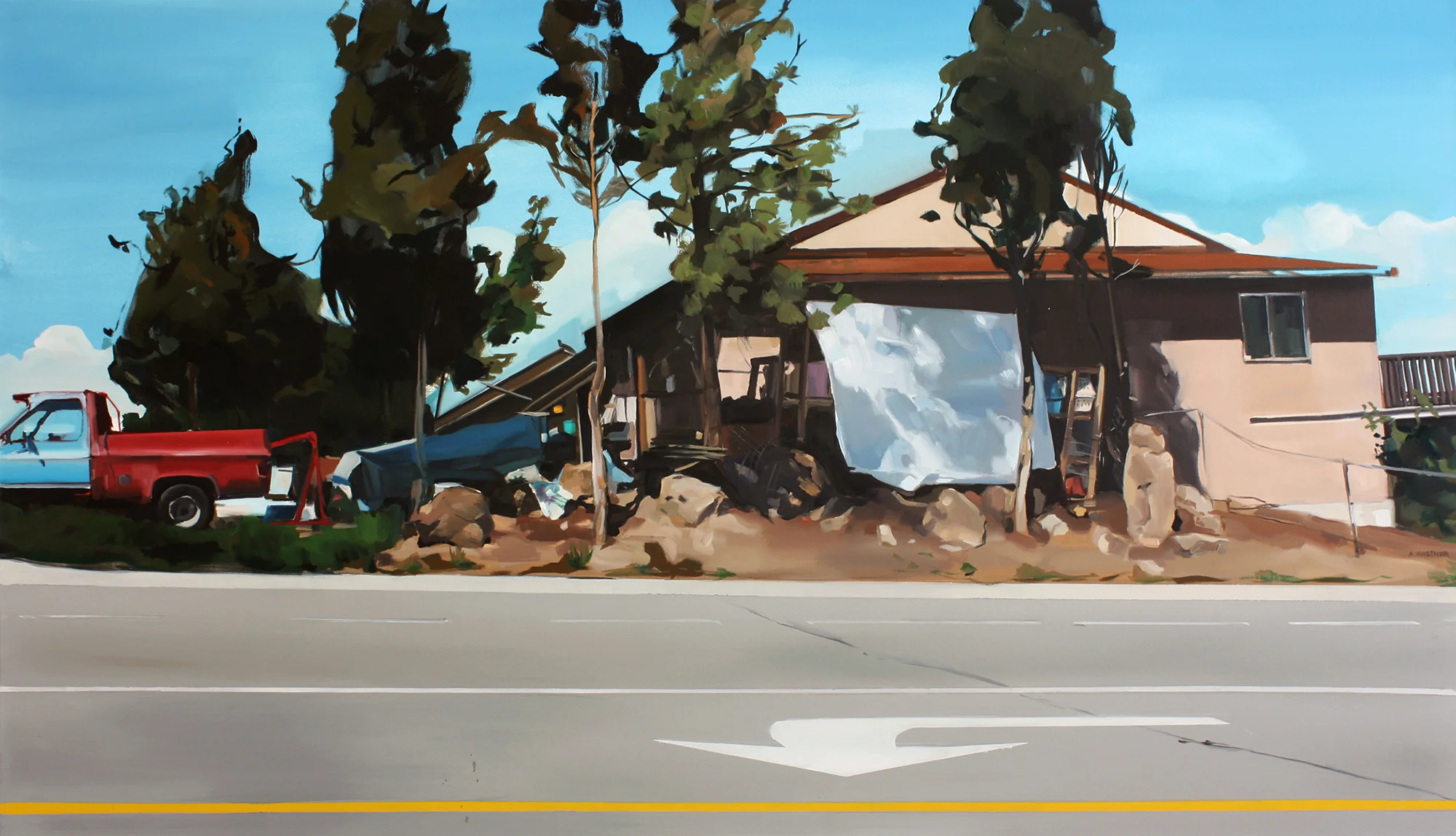 Travellers , Oil On Canvas, 42"X72", 2013.