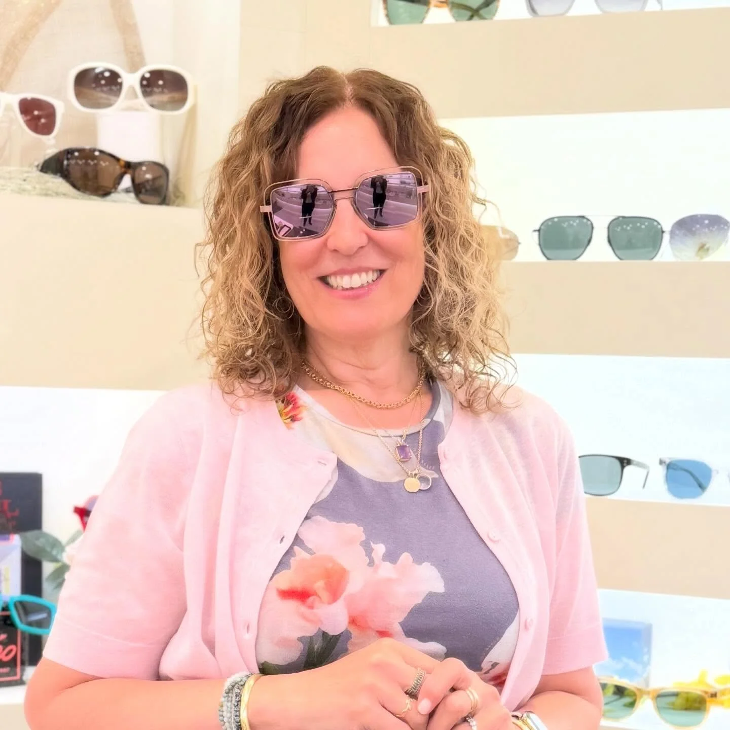 Sometimes the sunglasses hit so hard that you need two pairs&hellip;and a photo shoot! Rhea looking stunning in two new pairs from @sabinebe_officiel and @emmanuellekhanh