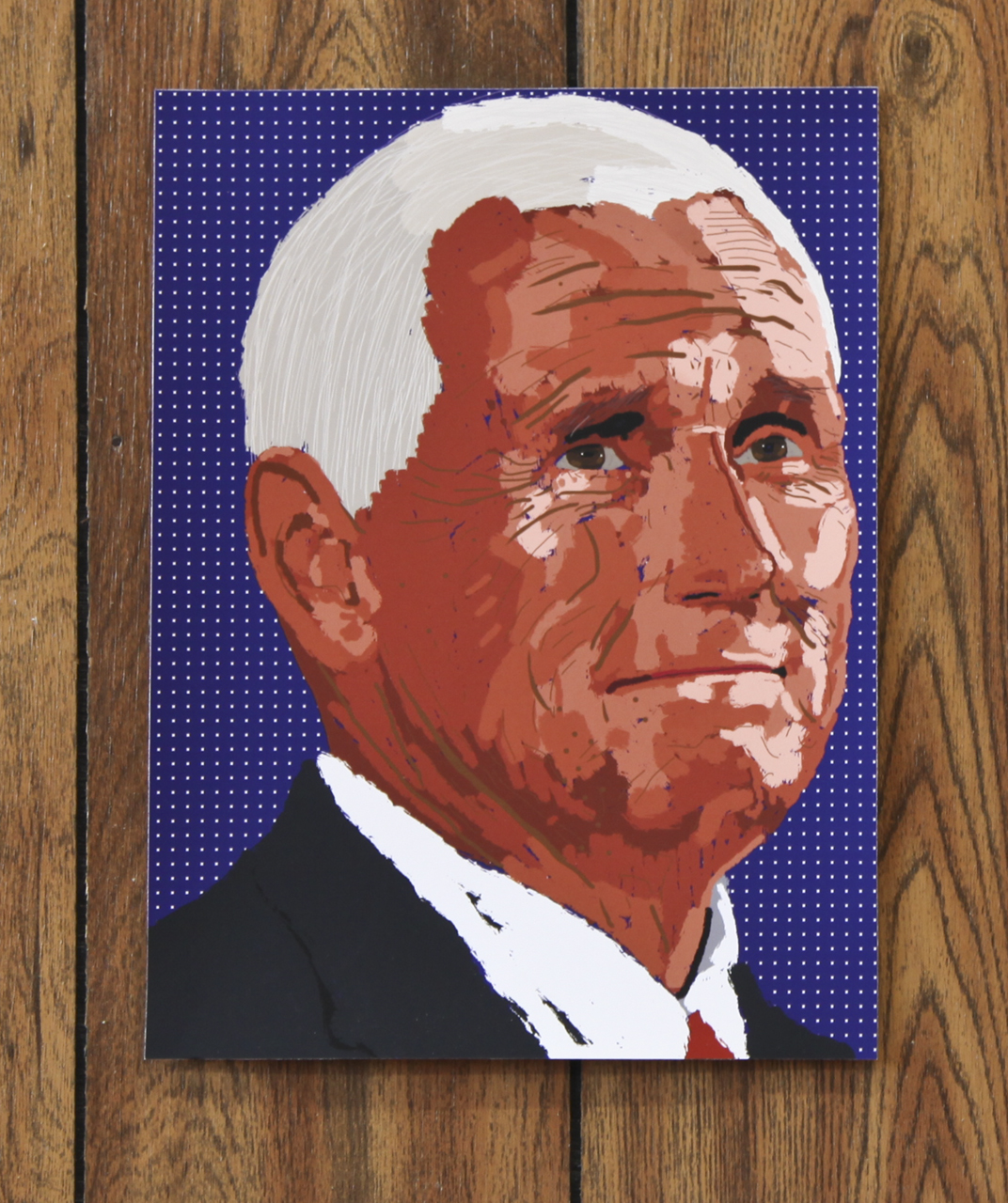 Mack McFarland, “M. Pence” digital print, 2018 