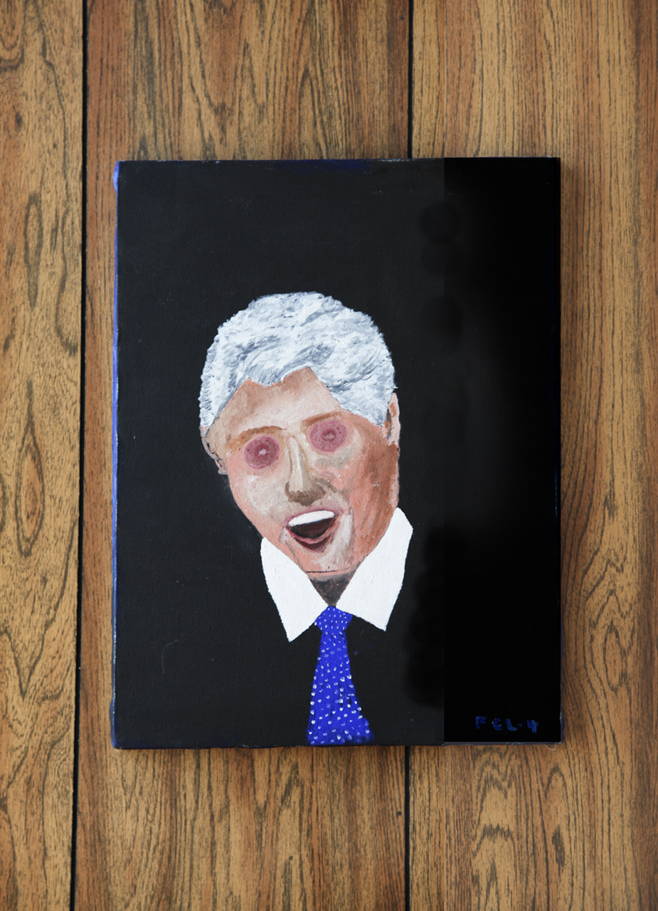 Fred Lane, "Bill Clinton with Nipples for Eyes"