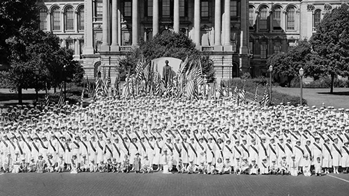 Last large gathering of Direct Credits officers assembled in Springfield, IL, September 10th, 1939.
