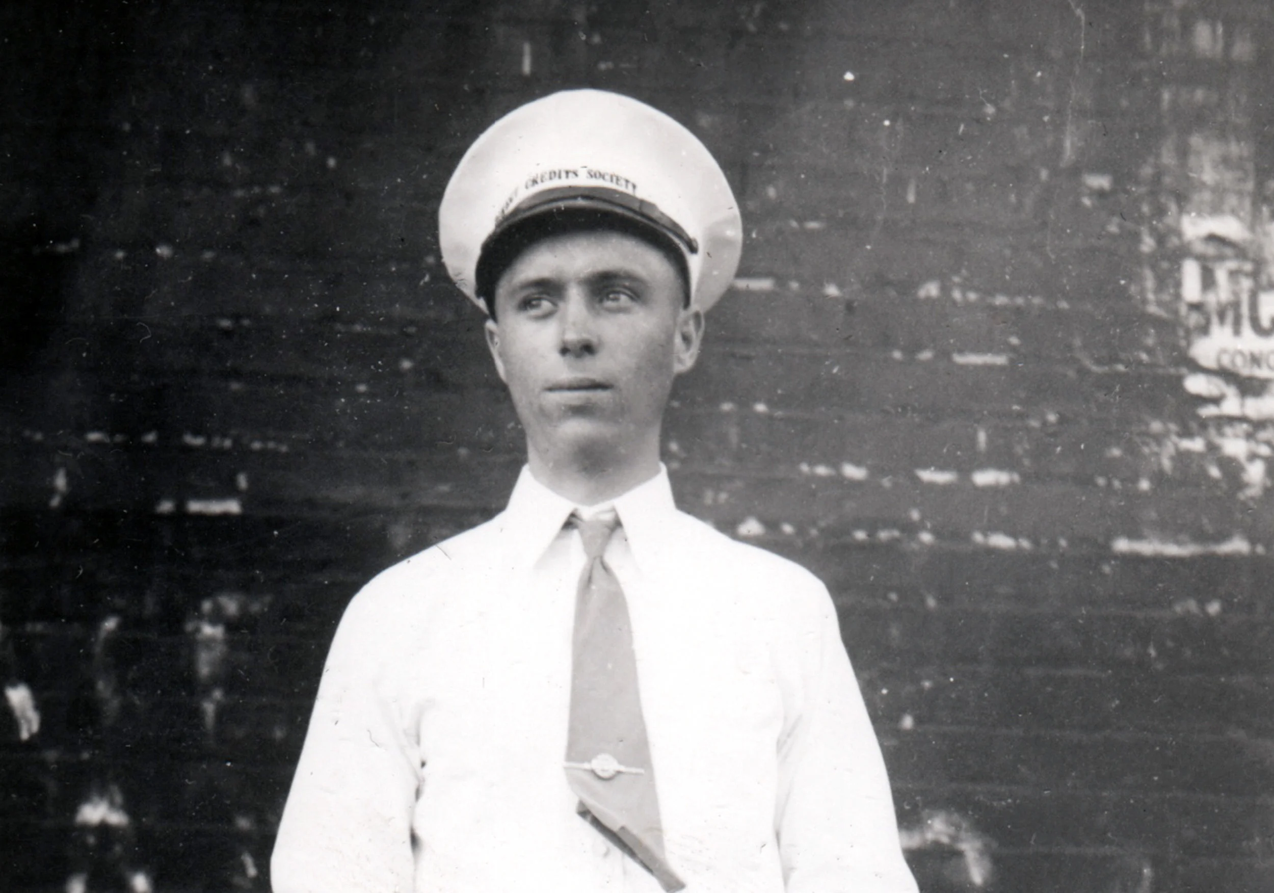 Merle as a young officer in the Direct Credits Society. 