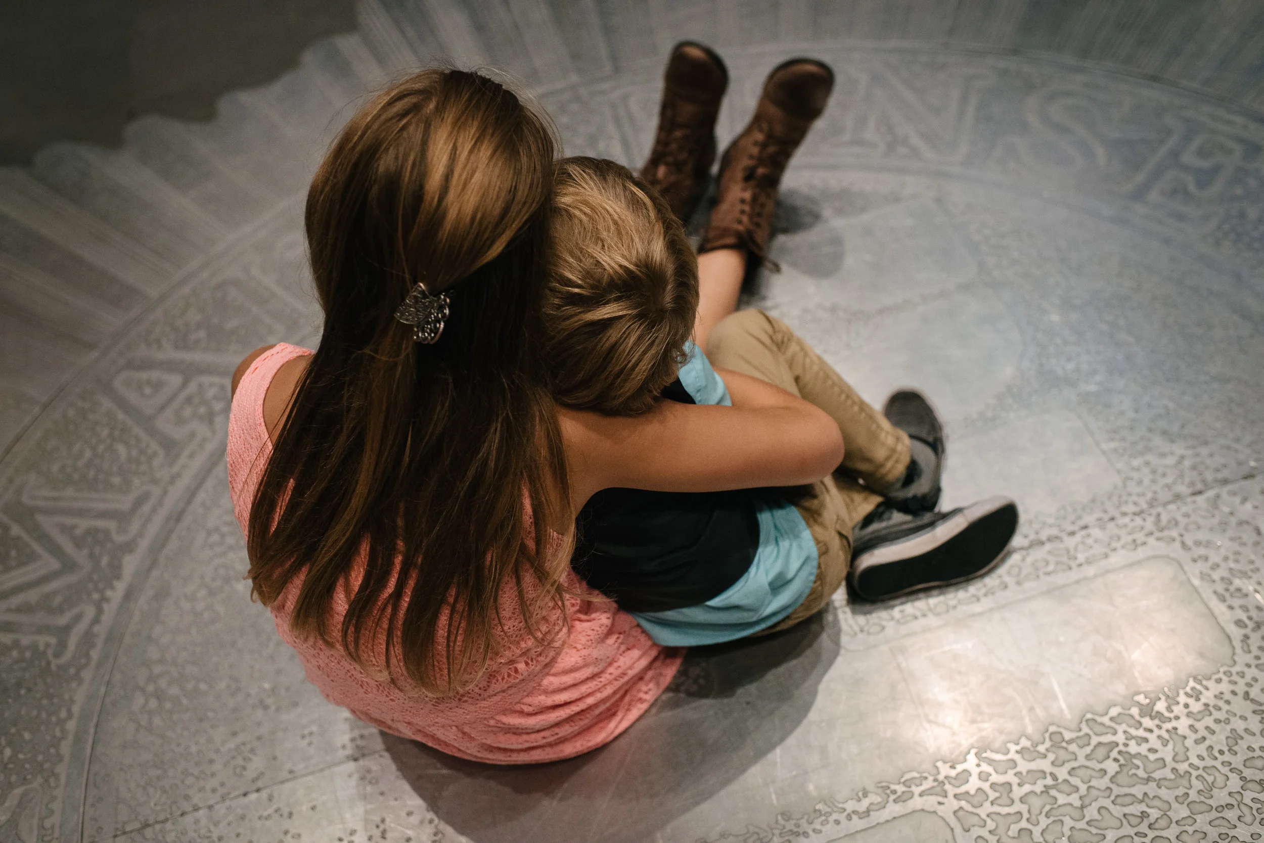 Kids, snuggled on the dancefloor... (Kingston)