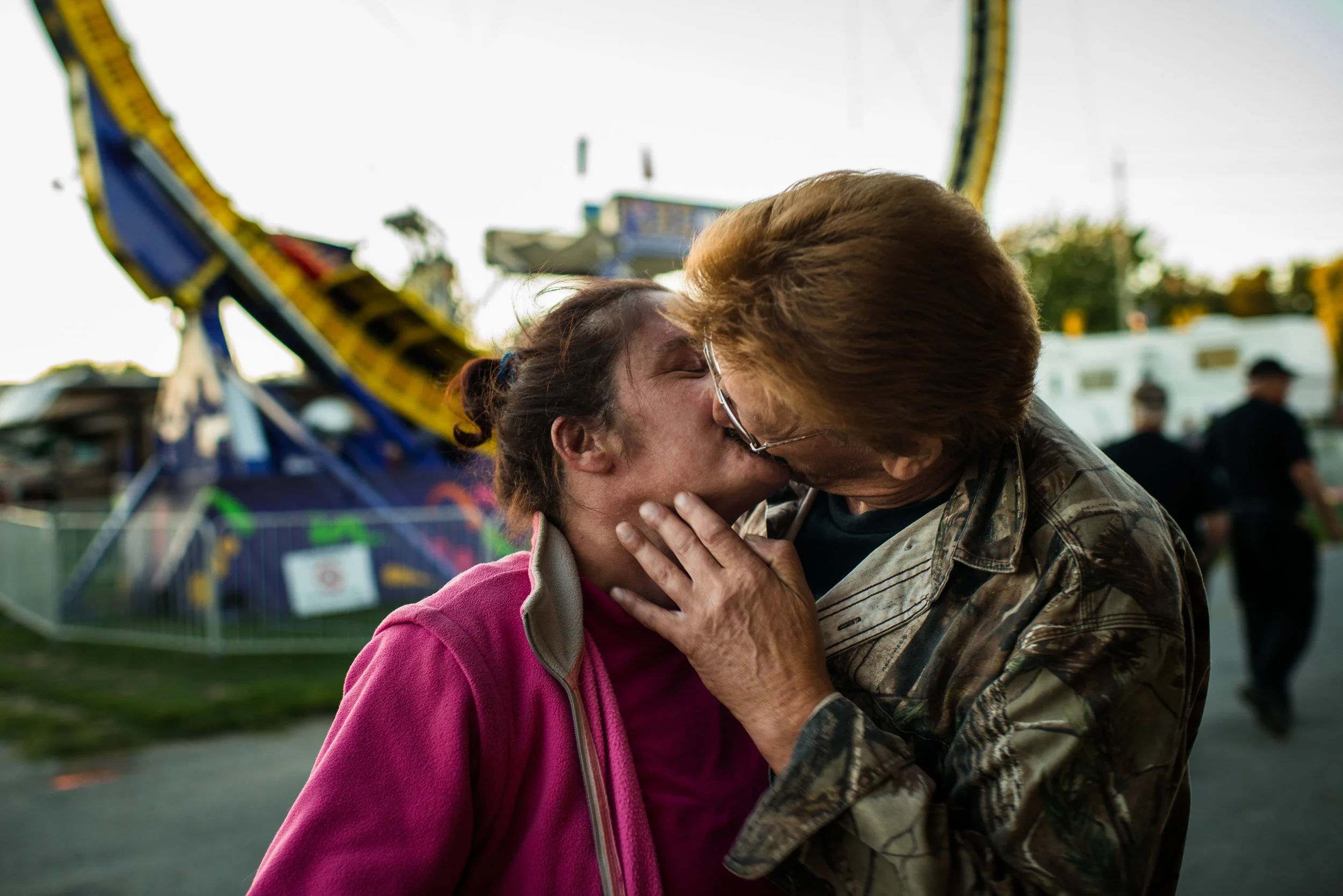 Kingston fair is like no other; here we captured some smooches between these two lovebirds.