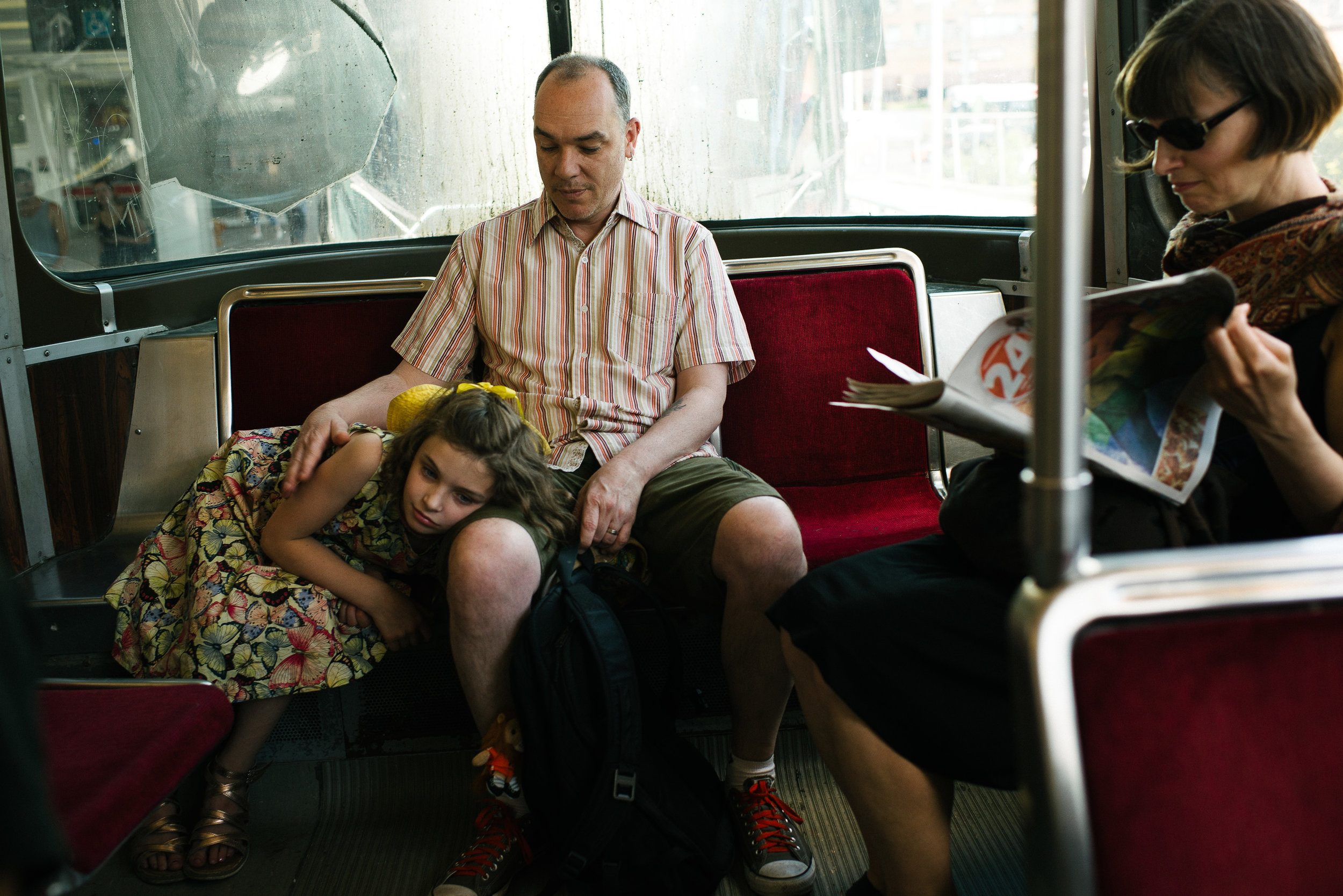 the family portrait, on a streetcar in Roncesvalles, Toronto, 20