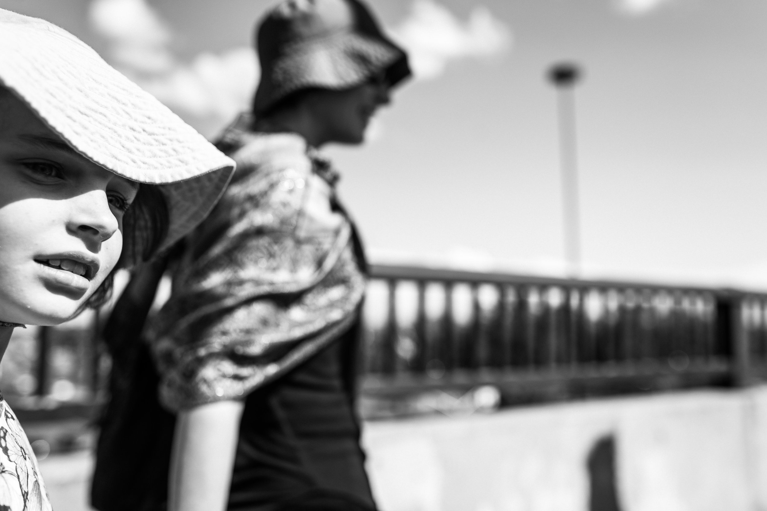 walking with mum to the shore. Toronto 2017