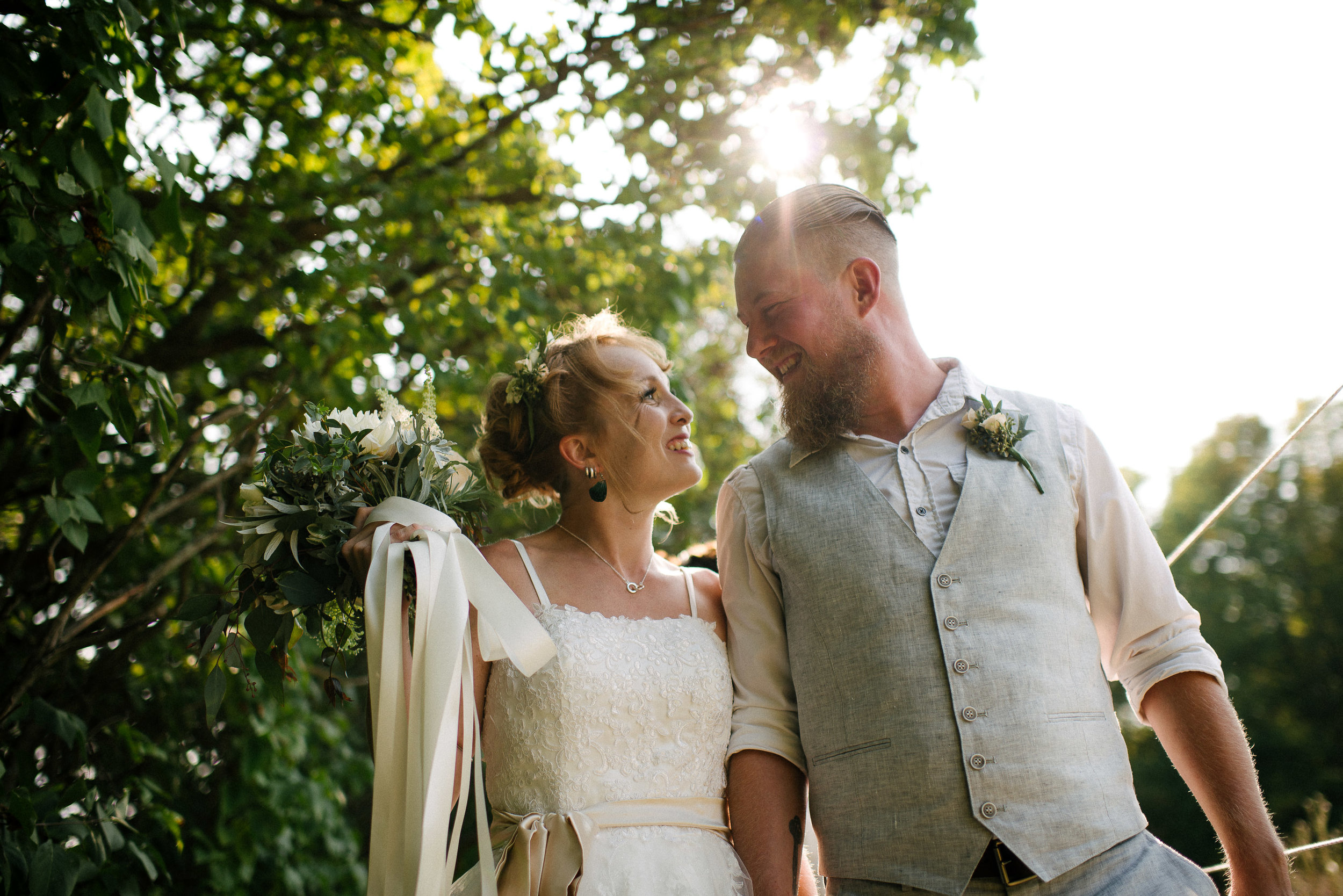 eleven years together, one day married. May you always have grin