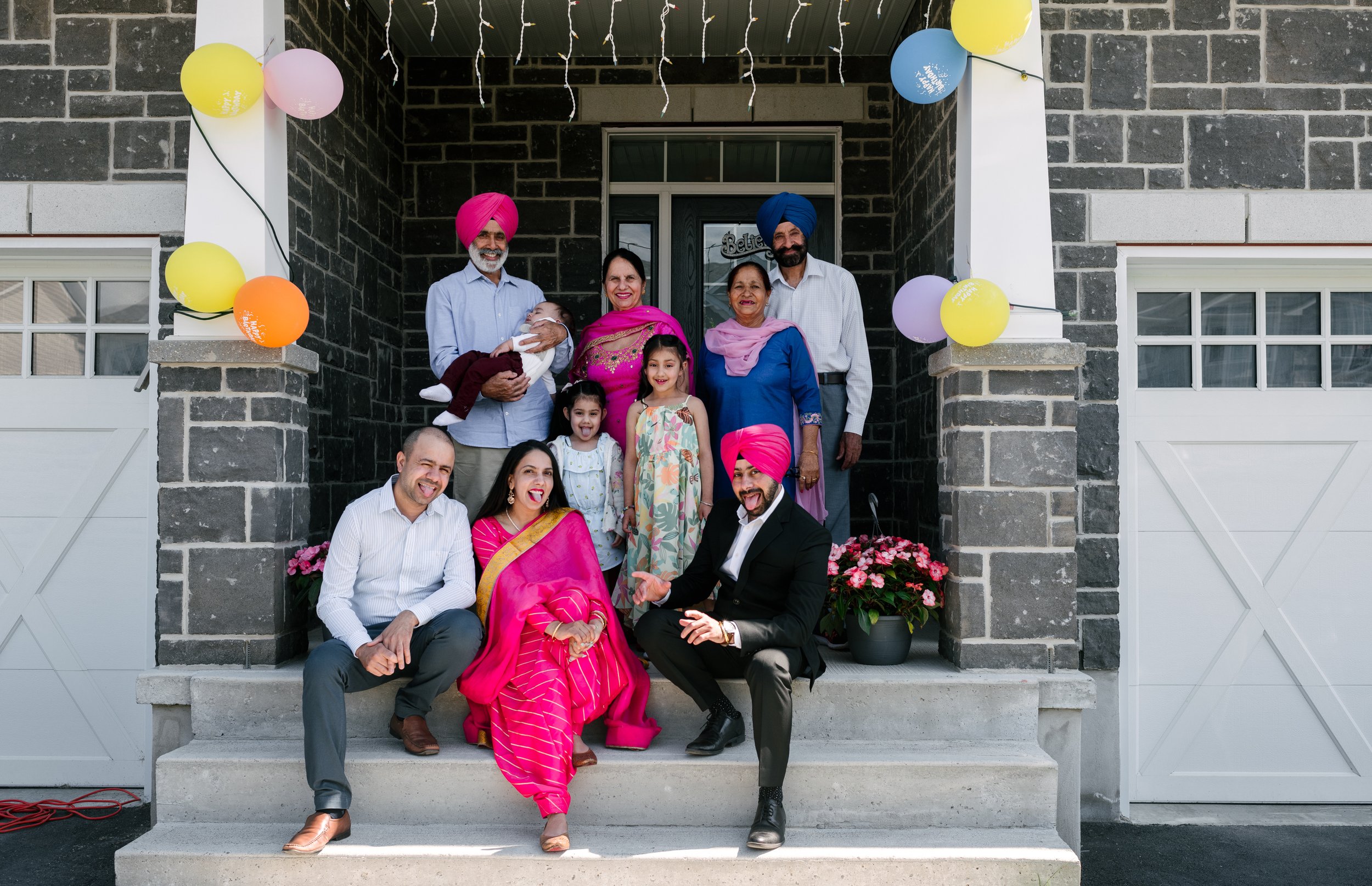 Beautiful sikh family together in Canada